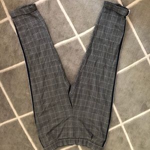 Zara pants stripped blue black grey